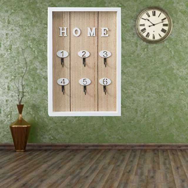 Rustic Wood Key Rack Hook Brackets for Shelves Hanger Holder