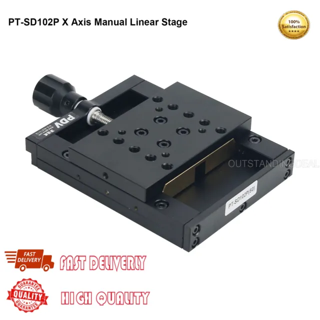 PT-SD102P X Axis Manual Linear Stage 50mm Translation Stage Manual Platform ot25