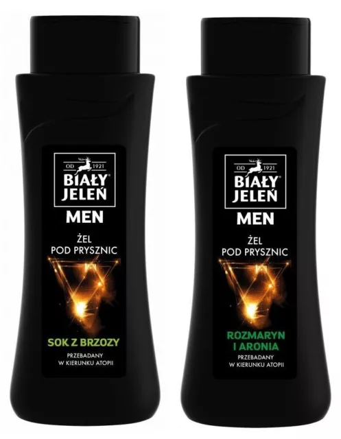 Bialy Jelen Men Shower Gel Birch Juice / Rosemary & Chokeberry