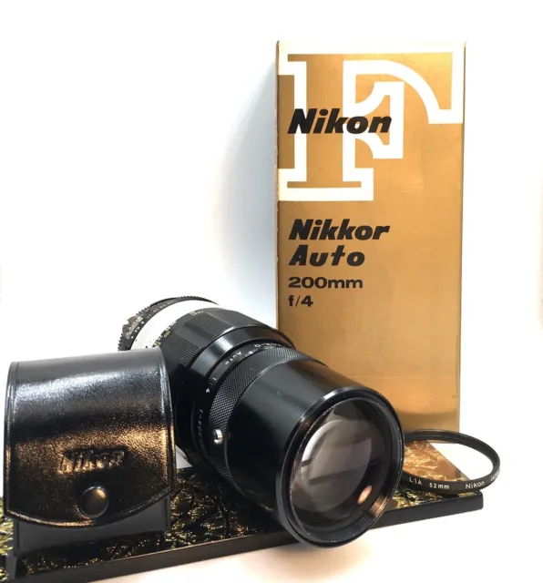 [ près De Mint+ Boîte] Nikon Nikkor-Q Auto 200m F/4 non-Ai Mf Objectif De Japon