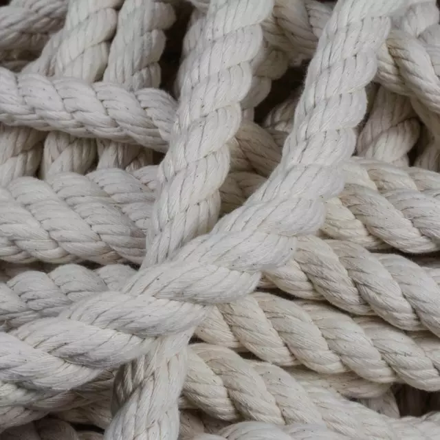 Baumwollseil Seil Baumwolle Leine 10 - 20 mm Baumwolleseil gedreht  Naturseil