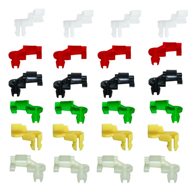 PLASTIC RIVETS DOOR Lock Rod Clip 5 mm Rod Size 12 Pairs Car Clips Push ...