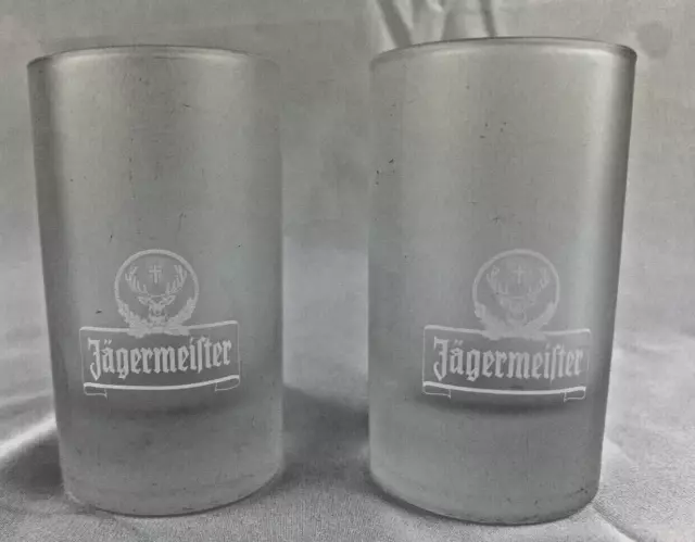 Set Of 2 Jagermeister Froste Shot Glasses With Deer Logo