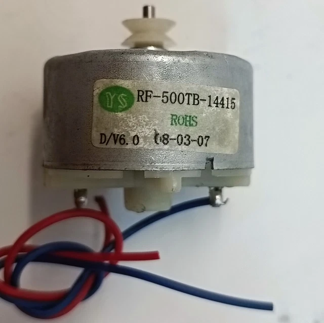 MOTORE ELETTRICO MABUCHI RF-500TB-14415 DC Motor 3V 5V 6V 3700RPM EUR ...