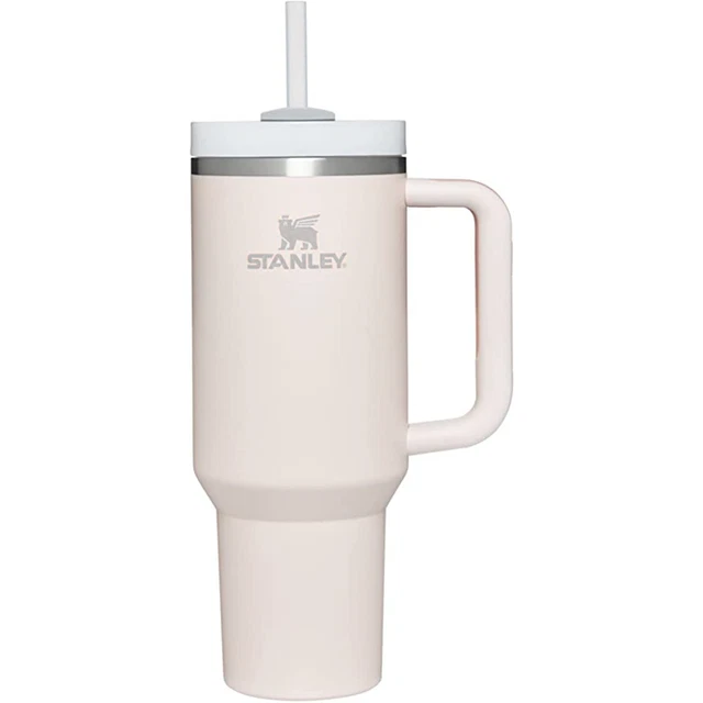Stanley Quencher H2.0 FlowState Tumbler 40oz Soft Matte-Rose quartz