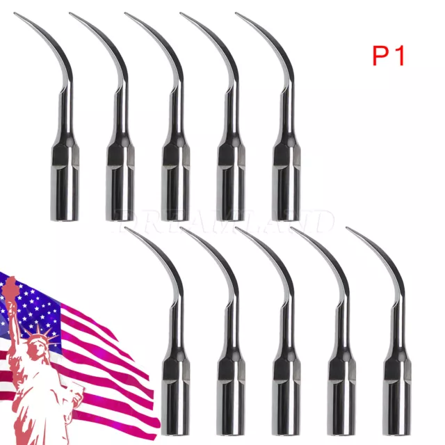 10*Dental Ultrasonic Piezo Scaler Perio Tips P1 Fit EMS/Cavitron Handpiece XBYUS