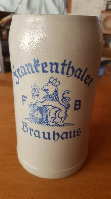 Bierkrug 1,0 Liter Frankenthaler Brauhaus