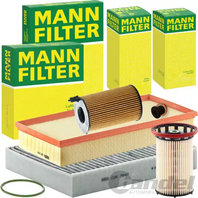 MANN FILTER INSPEKTIONSPAKET passend für PORSCHE CAYENNE 92A VW TOUAREG 75P 7P6