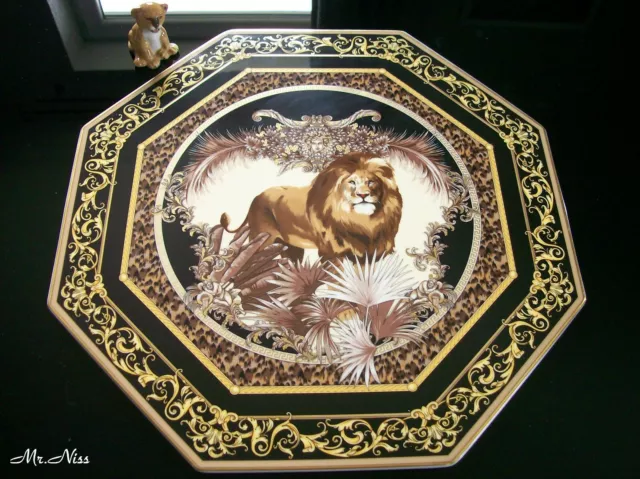 Rosenthal Versace Le Régne Animal William Platte 37 cm x  37 cm **1 A NEUWARE**