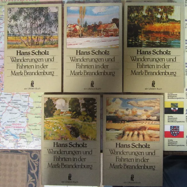 Heimatbuch Wanderungen & Fahrten in der Mark Brandenburg, Bd. 1 bis 5 H. Scholz