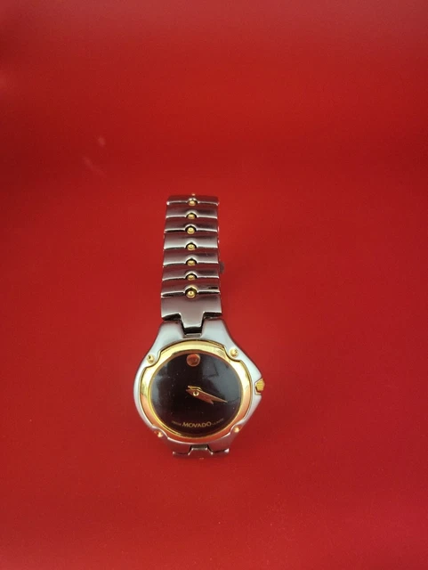 Movado Donna Sport Edition Piccolo Orologio Quadrante Nero Bicolore (Ster 702