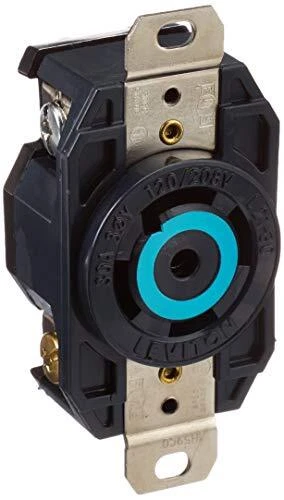 2810 30 Amp, 120/208 Volt- 3PY, Flush Mounting Locking Receptacle, Industrial...