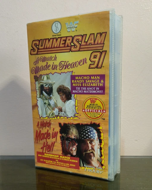 VHS VIDEO SUMMERSLAM 91 WWF WWE WRESTLING VIDEO TAPE Mouldy