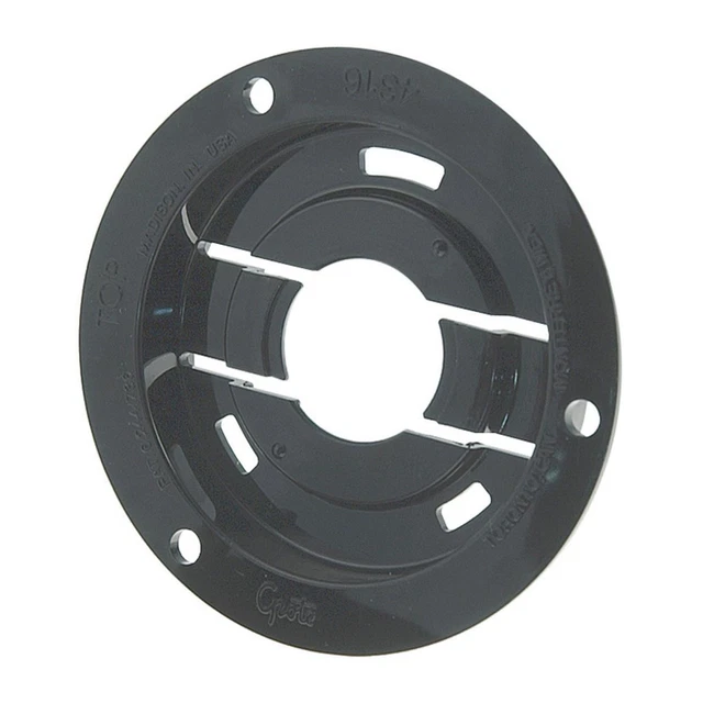 Grote 43162 2.5",BLACK,PLASTIC,THEFT-RSTANT FLANGE Turn Signal Light Bracket