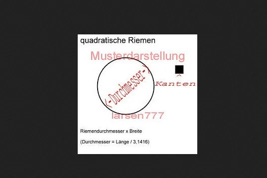 ø 68mm-Flachriemen 4mm Breit*NEU*Peese*belt* - DE