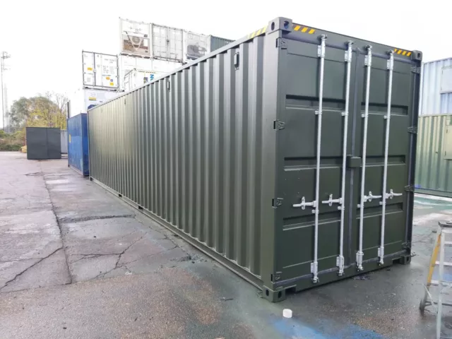 40ft NEW Shipping container Blue or Green 9ft 6 high Cube SOUTHAMPTON PLUS VAT
