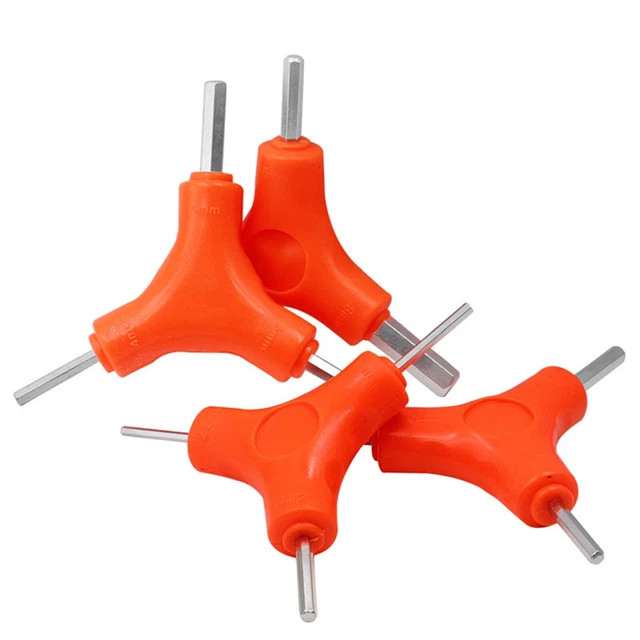 Llave hexagonal trigémino de alta calidad 3 en 1 mantenimiento bicicleta accesorios mano