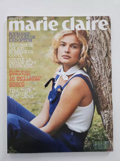 Magazine mode fashion MARIE CLAIRE french #467 juillet 1991