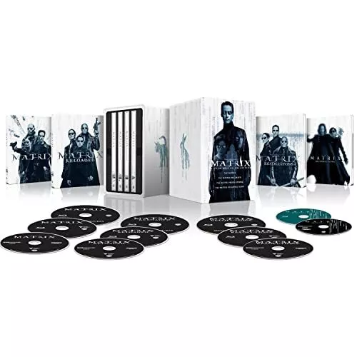 The Matrix 4 Film Collection Limited Edition Steelbook 4K Ultra Hd  Blu-ray NEUF