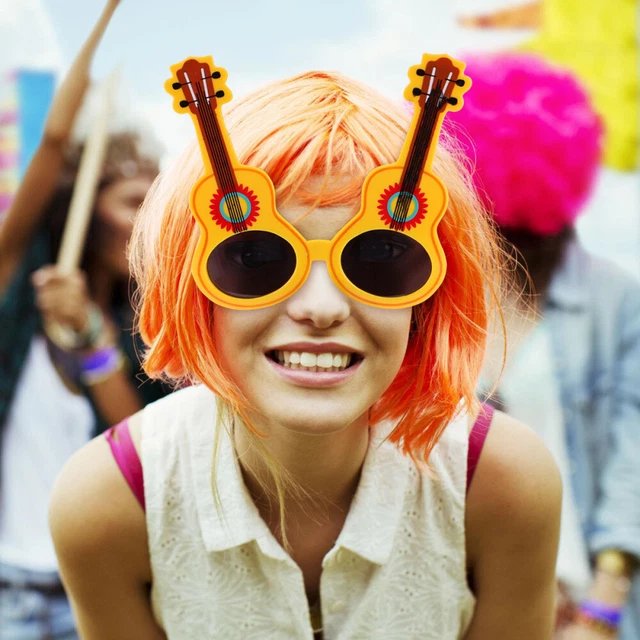 Accesorios para fotos de fiesta Gafas en forma de guitarra Gafas Accesorios Gafas Disfraz