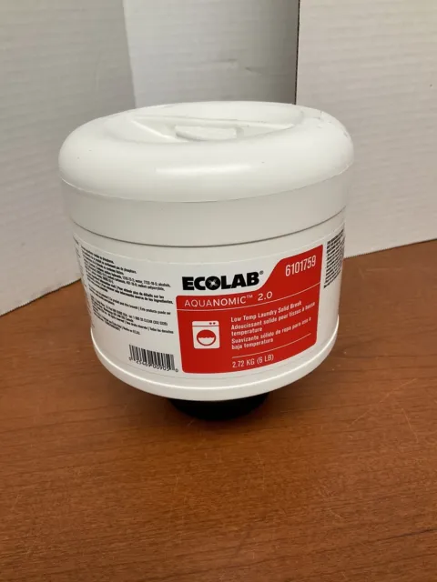 Ecolab 6101759 Aquanomic 2.0 Low-Temp Laundry Solid Break Detergent 6LB
