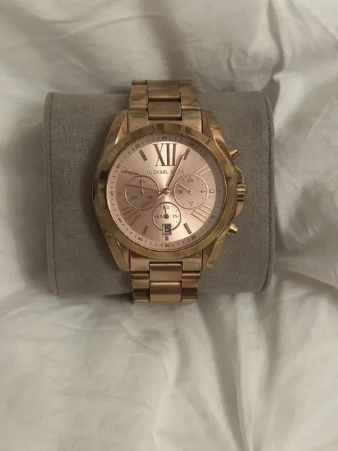 Michael Kors Damenuhr MK-5799 Rose Gold gebraucht Batterie leer