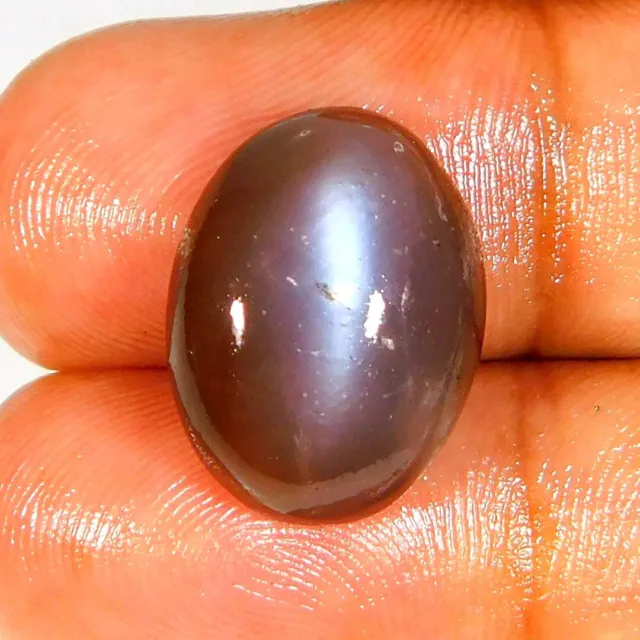 10.55Cts. 100% Natural Red Silky MOONSTONE Oval Cabochon Loose Gemstone