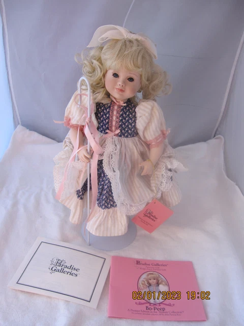 Treasury Collection Paradise Galleries BO-PEEP Porcelain Doll, 14 " with box