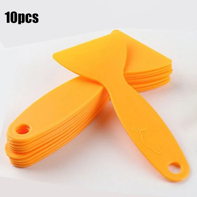 Pratico set raschietto vetro parabrezza auto con 10 raschietti in plastica