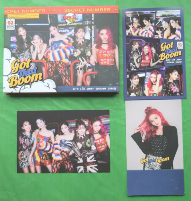 SECRET NUMBER Got That Boom 2nd Single Album Photobook DENISE Standee Postcard