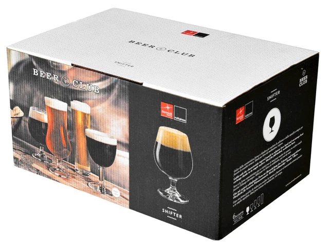 Confezione 6 Calici In Vetro Birra Snifter cl 53 Trasparente Bormioli Rocco