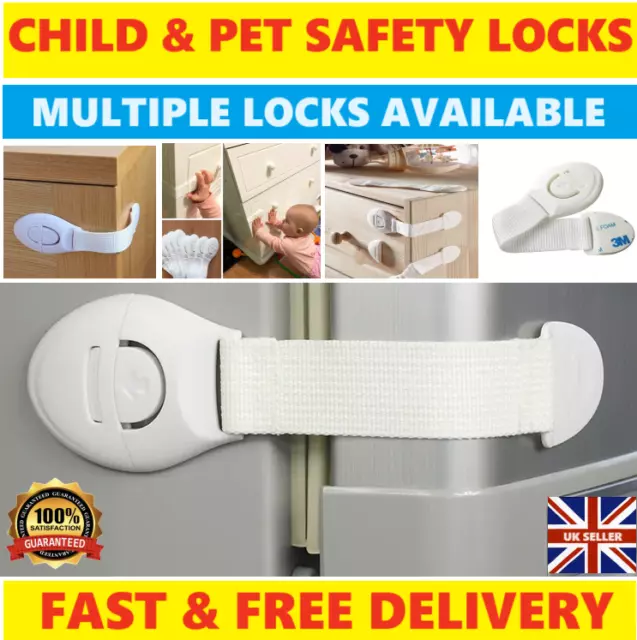 Baby Safety Kid Child Lock Proof Cabinet Cupboard Drawer Fridge Door  Pet lot