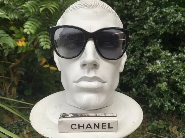 CHANEL MATTE BLACK Sunglasses Luxury Fashion Square Womens 5331 c501/S8  36844 £159.00 - PicClick UK
