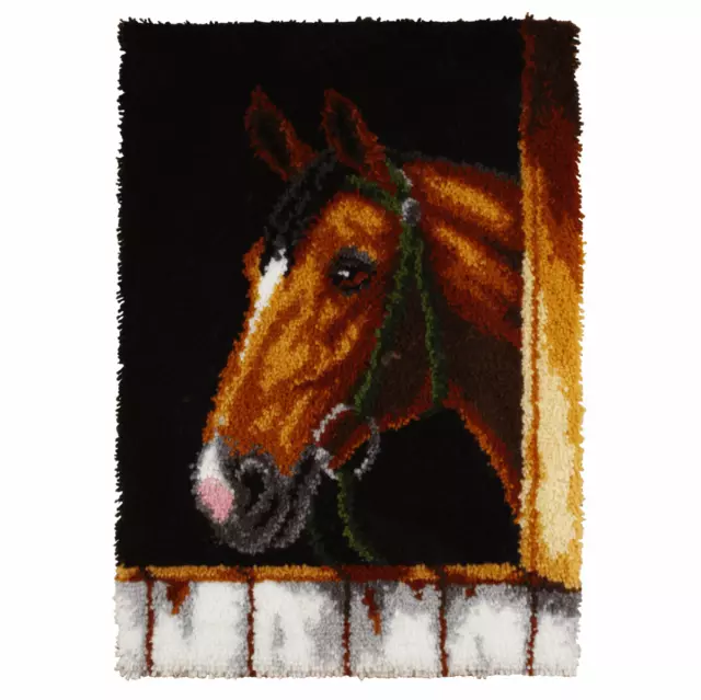 Orchidea Latch Hook Kit: Rug: Bay Horse Head