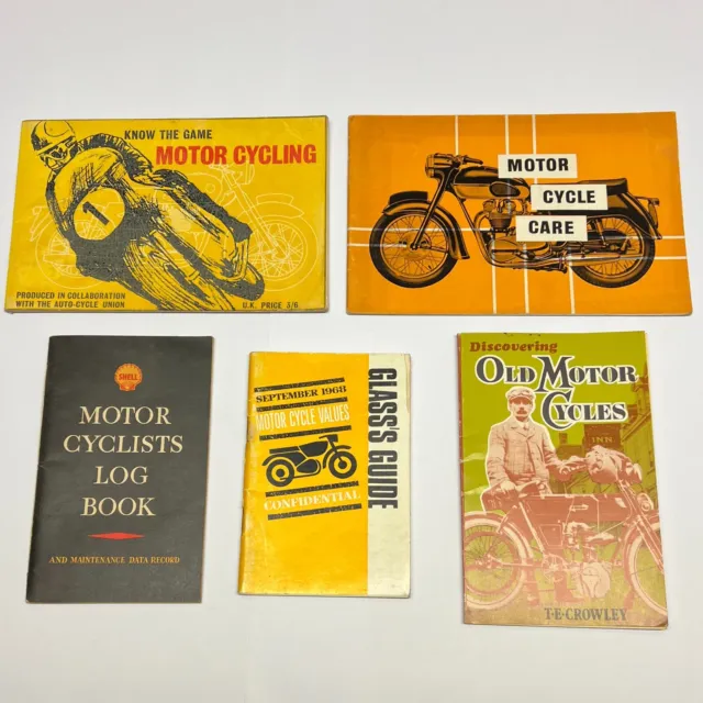 Vintage Moto Livres, Collection De 4 Livres - BK006