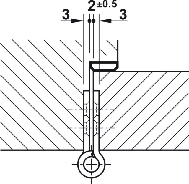 10x Renovar Banda Bisagra Puerta Galvanizado Repuesto Simonswerk 15x83 Plata 3