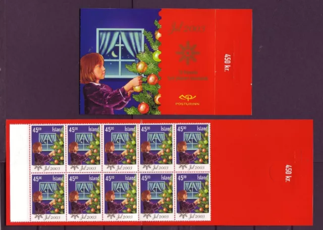 Island postfrisch 2003 Markenheft  von MiNr. 1049  Weihnachten