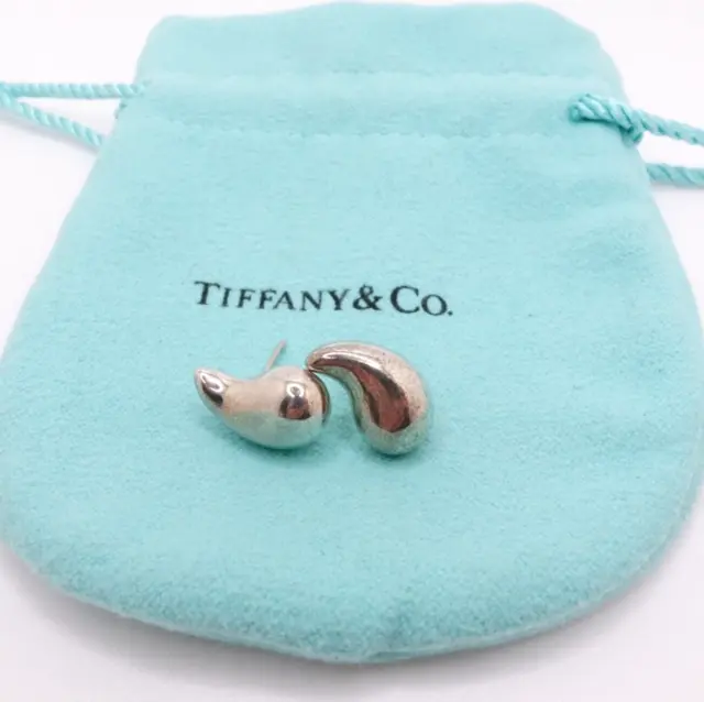 Tiffany & Co. Elsa Peretti Sterling Silver Teardrop Stud Earrings