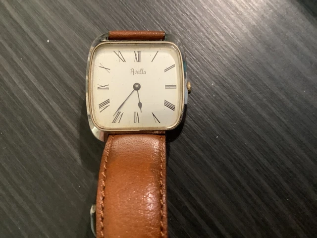Montre Vintage Aseikon 5 Mécanique - Boîtier 37mm - Bracelet Cuir - Années 1980 - Occasion
