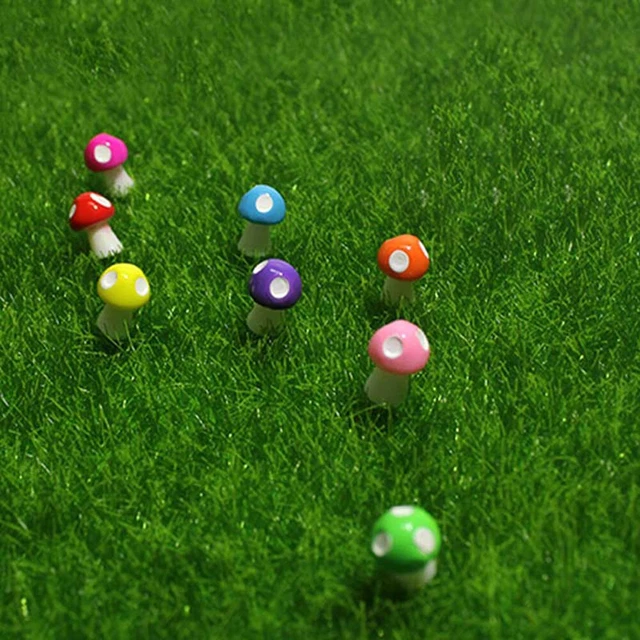 10 teile/satz Miniatur Pilz Form Simulierte Multifunktionale Schöne Pflanze 3