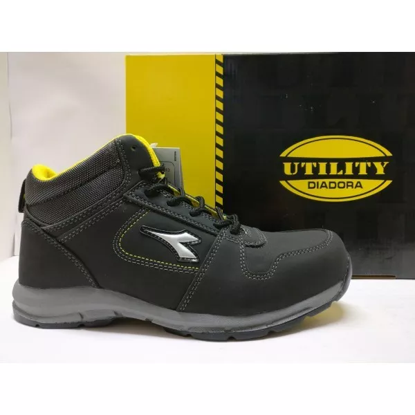 DIADORA UTILITY SCARPE Lavoro Antinfortunistica Uomo Collo Alto nero grigio  EUR 67,00 - PicClick IT