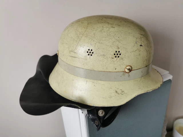 ORIGINAL POST WWII german M34 style firefighter helmet, stahlhelm $70.