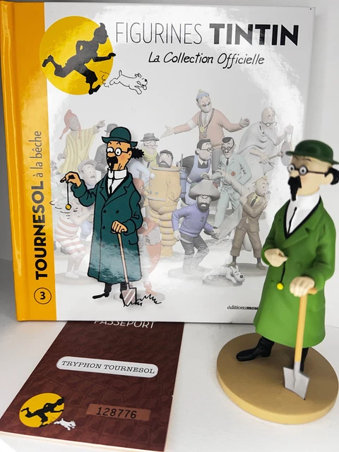 FIGURINE TINTIN COLLECTION Officielle n°3 TOURNESOL A LA BECHE état