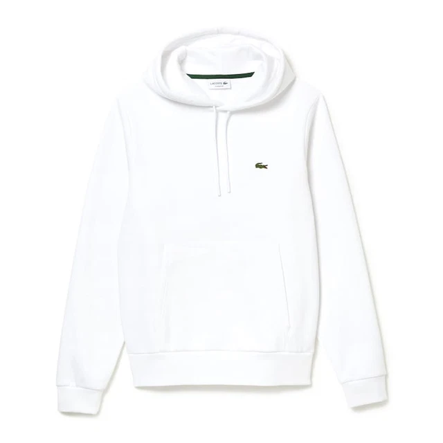 Lacoste Felpa da Uomo in Cotone Bianca SH9623-001 125626