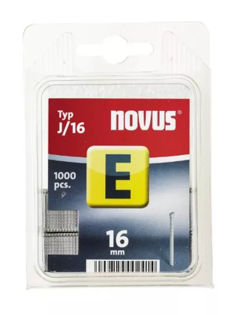 Befestigungen Novus Tackerklammern Verzinkter Nagel 16mm Klarsichtverpackung OVP