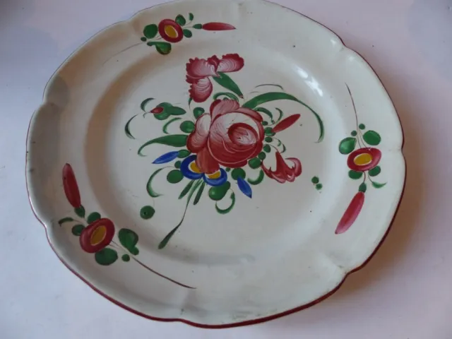 Assiette faience luneville XVIIIe/XIXe siècle Art de la table (27091)
