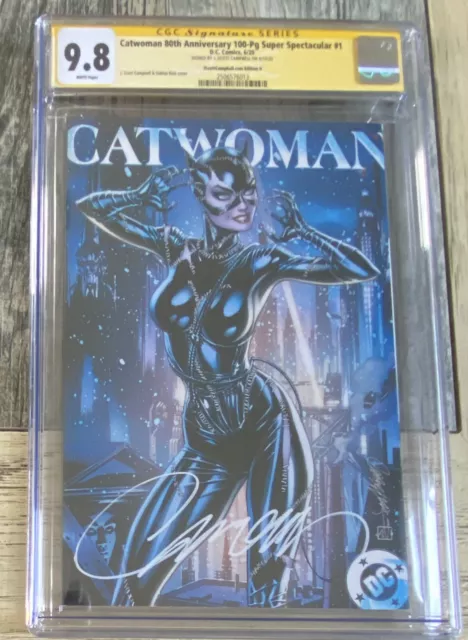 Catwoman 80th Anniversary 100 Pg #1 CGC Signature Series 9.8 Scott Campbell H