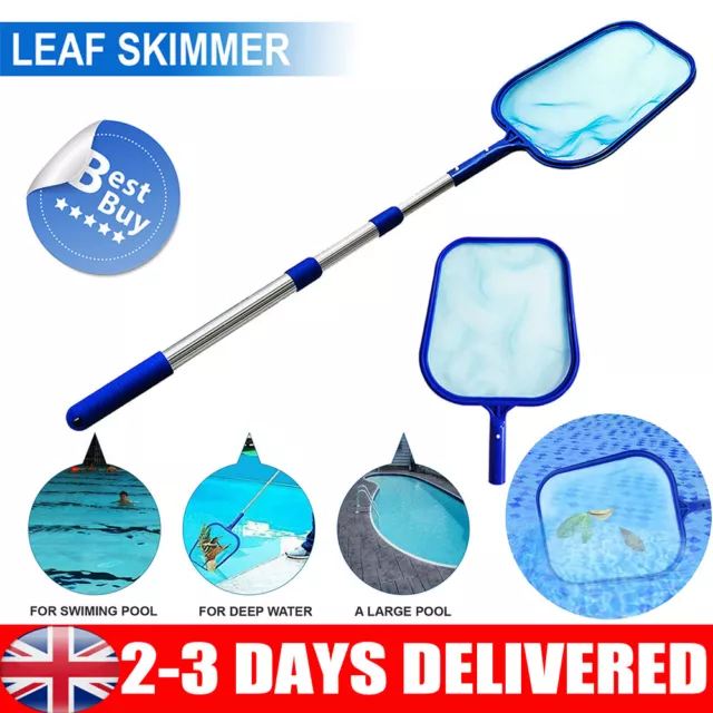 Swimming Pool Net Rake Clear Cleaner Scoop Leaf Skimmer Mesh Frame Spa Hot Tub