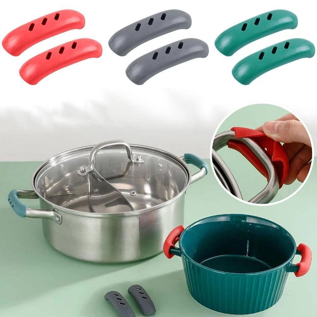 2x pentola anti-bruciore silicone maniglia isolamento copertura maniglia DE protezione T5L2