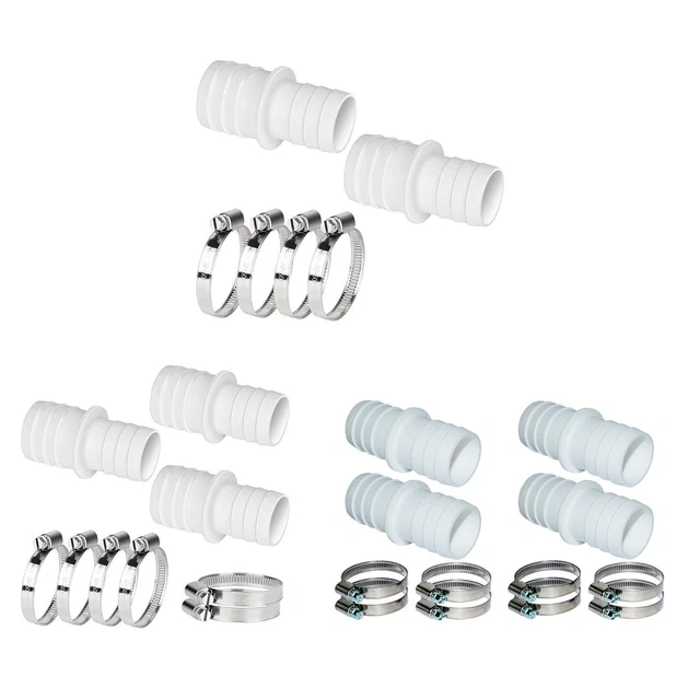 Poolschlauch-Adapter-Set – 1-1/4” & 1-1/2” Kupplungen + B-Adapter Für Filterpumpe, Staubsauger, Skimmer